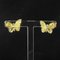 Art Nouveau Style Enamel Diamond Gold Butterfly Stud Earrings, Set of 2 5