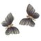 Art Nouveau Style Enamel Diamond Gold Butterfly Stud Earrings, Set of 2 1