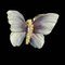 Art Nouveau Style Enamel Diamond Gold Butterfly Stud Earrings, Set of 2, Image 3