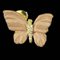Roséfarbene emaillierte diamantfarbene goldene Schmetterlingsohrringe, 2er Set 4