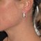 Diamond Gold Hoop Earrings, Set of 2 4