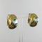 Gold Topaz Heart Stud Earrings, Set of 2, Image 5