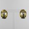 Gold Topaz Heart Stud Earrings, Set of 2, Image 6