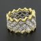 Diamond Two Color Gold Filigree Ring 4