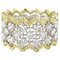 Diamond Two Color Gold Filigree Ring 1