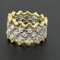 Diamond Two Color Gold Filigree Ring 7