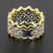 Diamond Two Color Gold Filigree Ring, Image 8