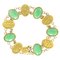 Bracelet Jade en Or Jaune 18 Carats, 1920s 1