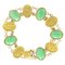 Jade 18 Karat Yellow Gold Bracelet, 1920s, Image 1