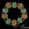 Jade 18 Karat Yellow Gold Bracelet, 1920s, Image 2