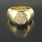 Wide Diamond Gold Band Ring 2
