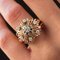 Diamond 18 Karat Rose Gold Radiant Ring, 1960s 4