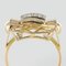 Ring aus 0.20 Karat Gelbgold mit Diamanten, 1940er 5