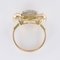 0.20 Carat Diamond Yellow Gold Ring, 1940s, Image 13