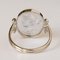 Antique Moonstone Cameo White Gold Ring 12
