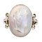 Antique Moonstone Cameo White Gold Ring, Image 1