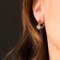 Diamonds 18 Karat Rose White Gold Lever- Back Earrings by Front, 1930s 2