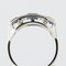 Art Deco 1.69 Carat Sapphire Diamonds White Gold Garter Ring, 1930s 9