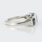 Art Deco 1.69 Carat Sapphire Diamonds White Gold Garter Ring, 1930s 11