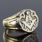 Masonic Yellow Gold Platinum Signet Man Ring, 1960s 13