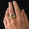 Modern Pomellato 18 Karat Yellow White Gold Ring, Image 2