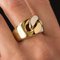 Modern Pomellato 18 Karat Yellow White Gold Ring 7