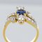 Anillo France Sapphire Diamantes platino de oro amarillo de 18 quilates de Rain, Imagen 10