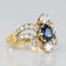 Anillo France Sapphire Diamantes platino de oro amarillo de 18 quilates de Rain, Imagen 13