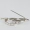 Diamonds 18 Karat White Gold Brooch by Front, 1970s, Image 13