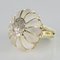 Diamonds Rock Crystal Yellow Gold Ring, 1960s, Image 3