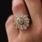 Diamonds Ring aus Bergkristall in Gelbgold, 1960er 9