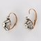 19th Century Rose Gold and Diamond Drop Earrings by Front 9