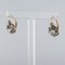 19th Century Rose Gold and Diamond Drop Earrings by Front 3