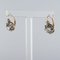 19th Century Rose Gold and Diamond Drop Earrings by Front, Image 3