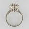 French Diamond 18 Karat White Gold Marquise Ring, 1970s 6