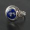 Vintage 4,76 Carat Lapis Lazuli White Gold Ring, 1960s 6