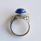 Vintage 4,76 Carat Lapis Lazuli White Gold Ring, 1960s 5