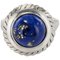 Vintage 4,76 Carat Lapis Lazuli White Gold Ring, 1960s 1