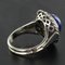 Vintage 4,76 Carat Lapis Lazuli White Gold Ring, 1960s, Image 9