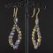 Modern Tanzanite Amethyst Sapphire Topaz Silver Dangle Earrings 5