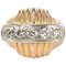 Vintage Gadroons Diamond 18 Karat Yellow Gold Ring, 1950s 1