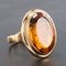 Vintage Ring aus 18 Karat Gelbgold 18 Karat Citrin, 1960er 7