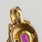 Lámpara colgante Diamond Ruby moderna de oro amarillo de 18 quilates, Imagen 13