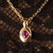 Modern Ruby Diamond 18 Karat Yellow Gold Pendant and Chain, Image 4