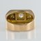 Diamond 18 Karat Yellow Gold Tank Ring, 1950s, Image 6