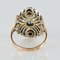 19th Century French 18 Karat Yellow Gold Silver Sapphire Diamond Ring 11