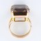 Vintage Smoky Quartz 18 Karat Yellow Gold Ring, 1960s, Image 9