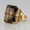 Vintage Ring aus 18 Karat Gelbgolot in Smoky Quartz, 1960er 3