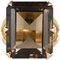 Vintage Ring aus 18 Karat Gelbgolot in Smoky Quartz, 1960er 1