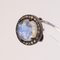 Moonstones Diamond Silver Round Shape Stud Earrings, Image 7